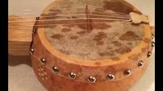 Fretted Elm Gourd Banjo 014