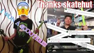 SO I WON THE SKATEHUT GLOBBER GS 360 COMPETITION.....AND I THINK ITS TIME FOR AN UNBOXING VIDEO!!!!