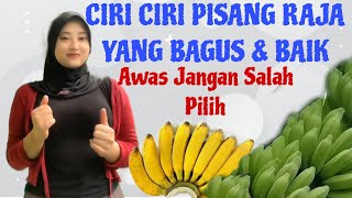 CIRI-CIRI PISANG RAJA YANG BAGUS DAN BAIK UNTUK SYARAT & PERSEMBAHAN