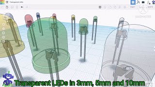 Transparent LEDs in TinkerCAD