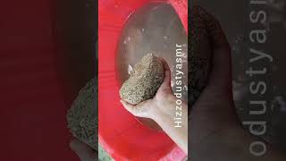 gritty sand cement asmr crumbling water crumbling #satisfying #muddirt