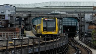 U-Bahnen der Berliner U2 beim Gleisdreieck (bzw. Mendelssohn-Bartholdy-Park)