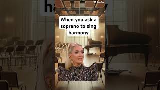 When you ask a soprano to sing harmony #choir #choirkid #soprano