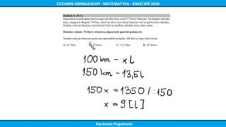 Zadanie 4 | Egzamin Gimnazjalny - Matematyka | 2018