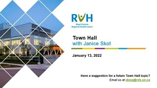 RVH Virtual Town Hall January 13, 2022