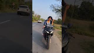 Princi sanju 99 || Sanju r15  bike riding || girl bike rider || princi sanju 99 new r15 bike riding