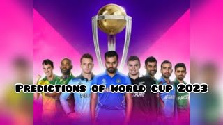 Experts predicts the four semi-finalists of ODI World Cup 2023 @CRICGEEKS