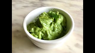 Creamy avocado lime dressing