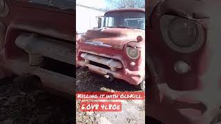 1955 Chevy LCF lowcabforward design on newer chassis. walk-around video #chevrolet #killingit  👍♥️