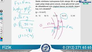 Karacan TV - Fizik / Düzgün Çembersel Hareket