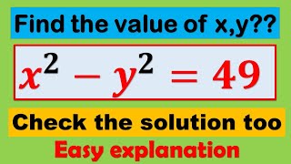 Find x,y || challenging math problem