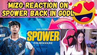 Mizo Reaction on SPOWER Back iN GODLIKE😍🔥