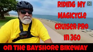 BAYSHORE BIKEWAY - Riding the Magicycle Cruiser Pro in 360