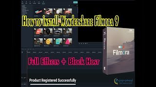 របៀបតម្លើងWondershare Filmora 9 | How to install Wondershare Filmora 9 Full |Smart Techno SR