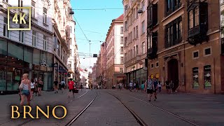 Walking in Old Town Brno, Czechia. 4K City Walk