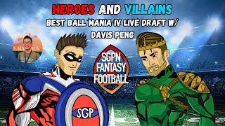 Best Ball Mania IV Live Draft W/ Davis Peng