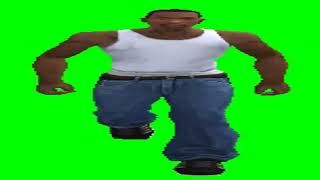 Wide CJ green screen walking in game MADE BY ME, please give credits if you use it - [23 Jun 2020]