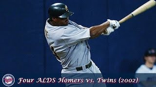 Oakland A's Offensive Outbursts Episode 8 - Four ALDS Homers vs. Twins (2002)