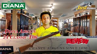 Diana Airgun 34 Classic T06  .22 Unboxing and Review by Mian Qamar From Just Hunters