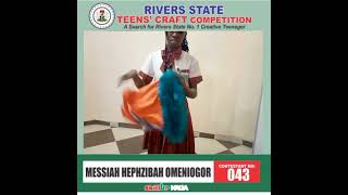 SKILLUP NAIJA'S TEENS' CRAFT COMPETITION: MESSIAH HEPHZIBAH OMENIOGOR #skillupnaija #skills