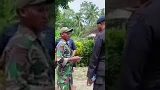 Anggota Polisi dan TNI Berdebat Hingga Nyaris Adu Jotos