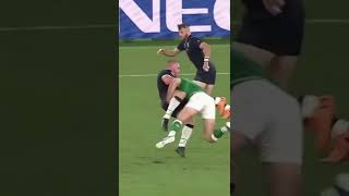 Perfectly timed run & HUGE tackle | Scotland vs Ireland Rugby | Subscribe! #shorts