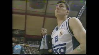 Semifinal ACB 92/93 partido 1. Real Madrid - Estudiantes (Biriukov 23; Sabonis 21)