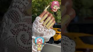 ✨ Tony Tony Chopper Inspired Press On Nail Art 💫 #onepiece #anime #chopper #nails #pressonails