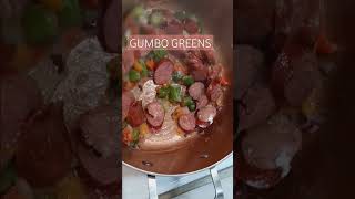 Delicious Gumbo Greens!! 😋 #soulfood #collardgreens #gumbo Gumbo #foodie #cooking #cookingchannel