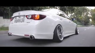 Прекрасный тюнинг Toyota Mark X на стиле stance