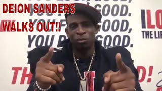 Coach Deion Sanders Told Reporter (Nick Suss) To Respect His Name, Then Walks Out!!!