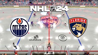 NHL 24 Gameplay Edmonton Oilers vs Florida Panthers (Xbox Series X) - No Commentary