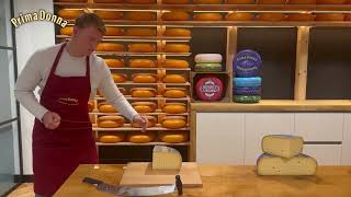 Prima Donna cheese cutting