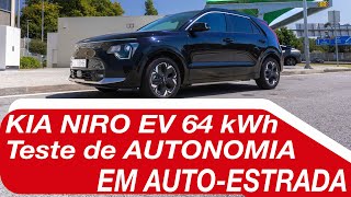 Kia Niro EV - Prova de AUTONOMIA em auto-estrada