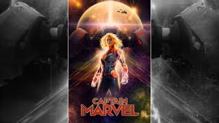 Captain Marvel Movie Poster Design In #Photoshop CC [7studio777]