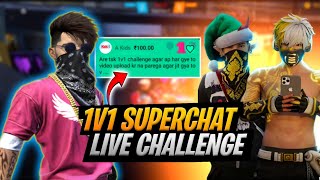 My Subscriber Challenge Me In Superchat 🤯😵‍💫 || Garena Free Fire 🔥