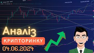 Аналіз КРИПТОРИНКУ, BTC, ETH, DTC.D, SNP500, TON, OP на 04.06.2024. Огляд КРИПТОНОВИН