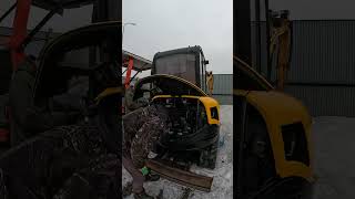 JCB 8026 CTS cold start after winter #shorts #jcb #excavator