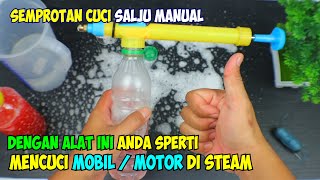 Cara Membuat Snow Wash Cuci Salju Manual || cuci mobil salju || cuci motor salju