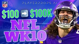 LOCK in these Week 10 NFL Picks for Sunday AND Monday NOW | Free NFL Props & Predictions