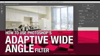 Fixing distortion with the Adaptive Wide Angle filter