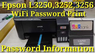 How To Get Password in Epson L3250,3252,3256 Printer | Epson Printer Me Pasword Kaise Nikalte Hai