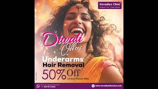 "🌟 Flash Sale Alert! Enjoy Smooth Underarms: 50% Off Hair Removal Offer! 🌟"