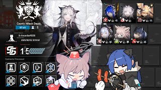 [Arknights][CC#10 Ashring][MAX Risk 15] Day 1+2 - Nearl is MY Guardian Angel