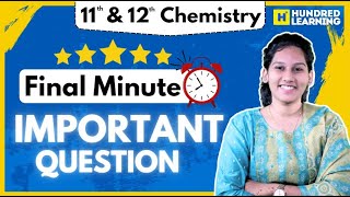 11th & 12th Chemistry 2nd Mid Term Final Minute Important Question | #chemistry #nevergiveup