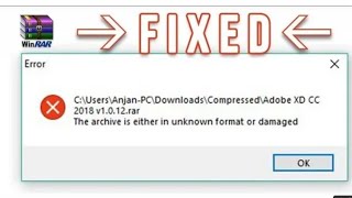 How to fix the archive is either in unknown format or damaged || DE GREAT TECH