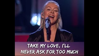 Christina Aguilera's incredible vocals shine in this heartfelt cover of "I Have Nothing!”