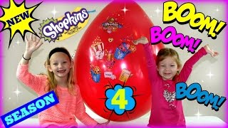 Shopkins Season 4 Blind Baskets Giant Balloon Pop !!!