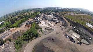 FPV flight over Mallusk Quarry un - stabalised TBS Discovery.