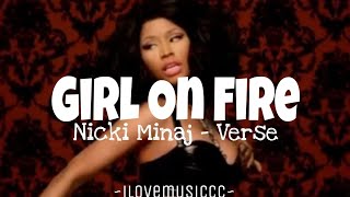 Nicki Minaj - Girl On Fire (Inferno Version) [Verse - Lyrics]